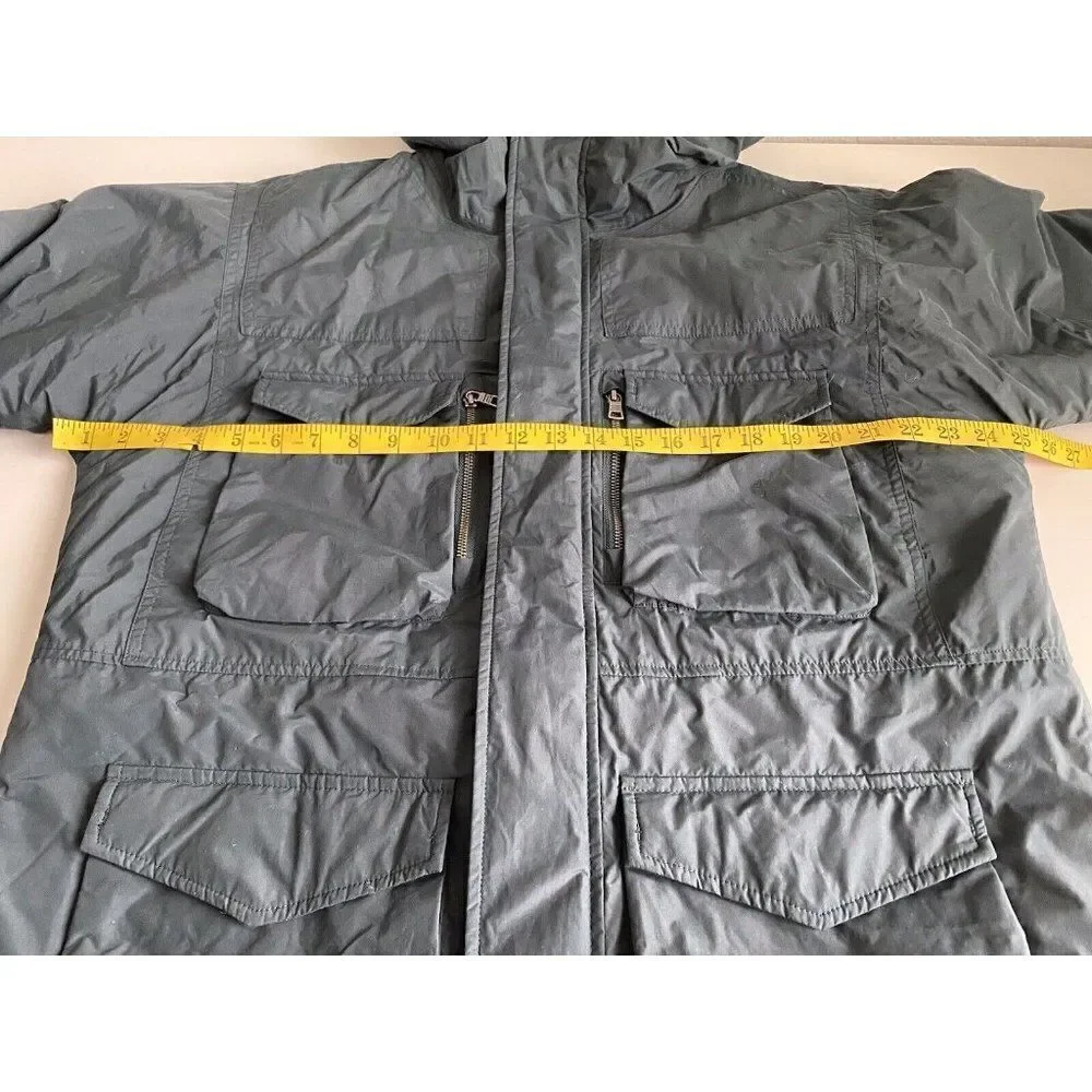 Armani Exchange Men’s Sz L Dark Forest Green 4 Pocket Utility Coat Fall 2014‎